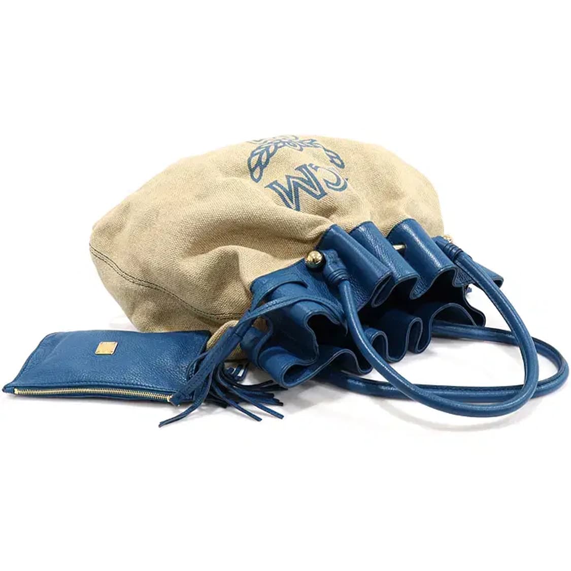 엠씨엠 MWD2SXL89LU001 린넨 버킷 라지 토트백 13827MCM 상품이미지4