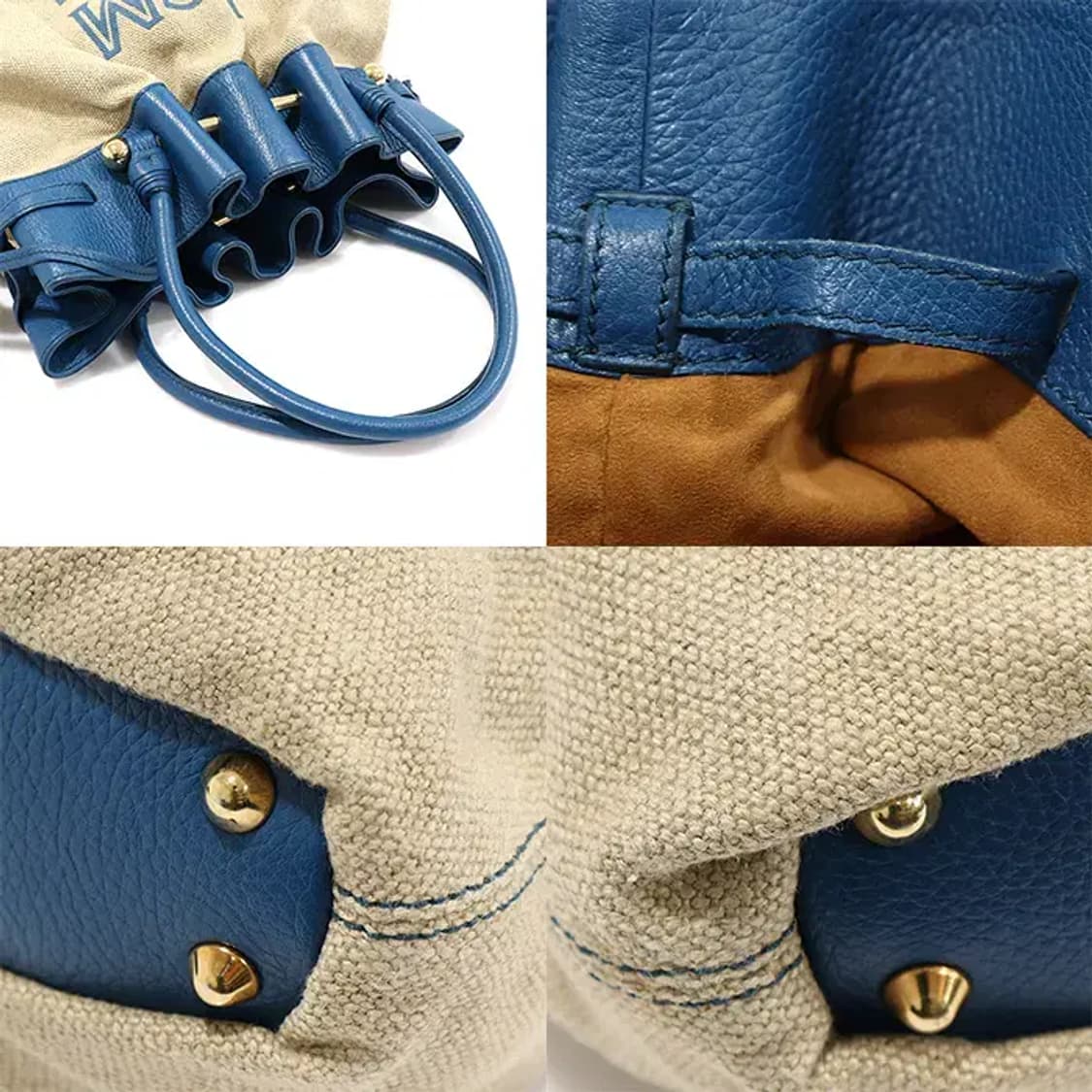 엠씨엠 MWD2SXL89LU001 린넨 버킷 라지 토트백 13827MCM 상품이미지6