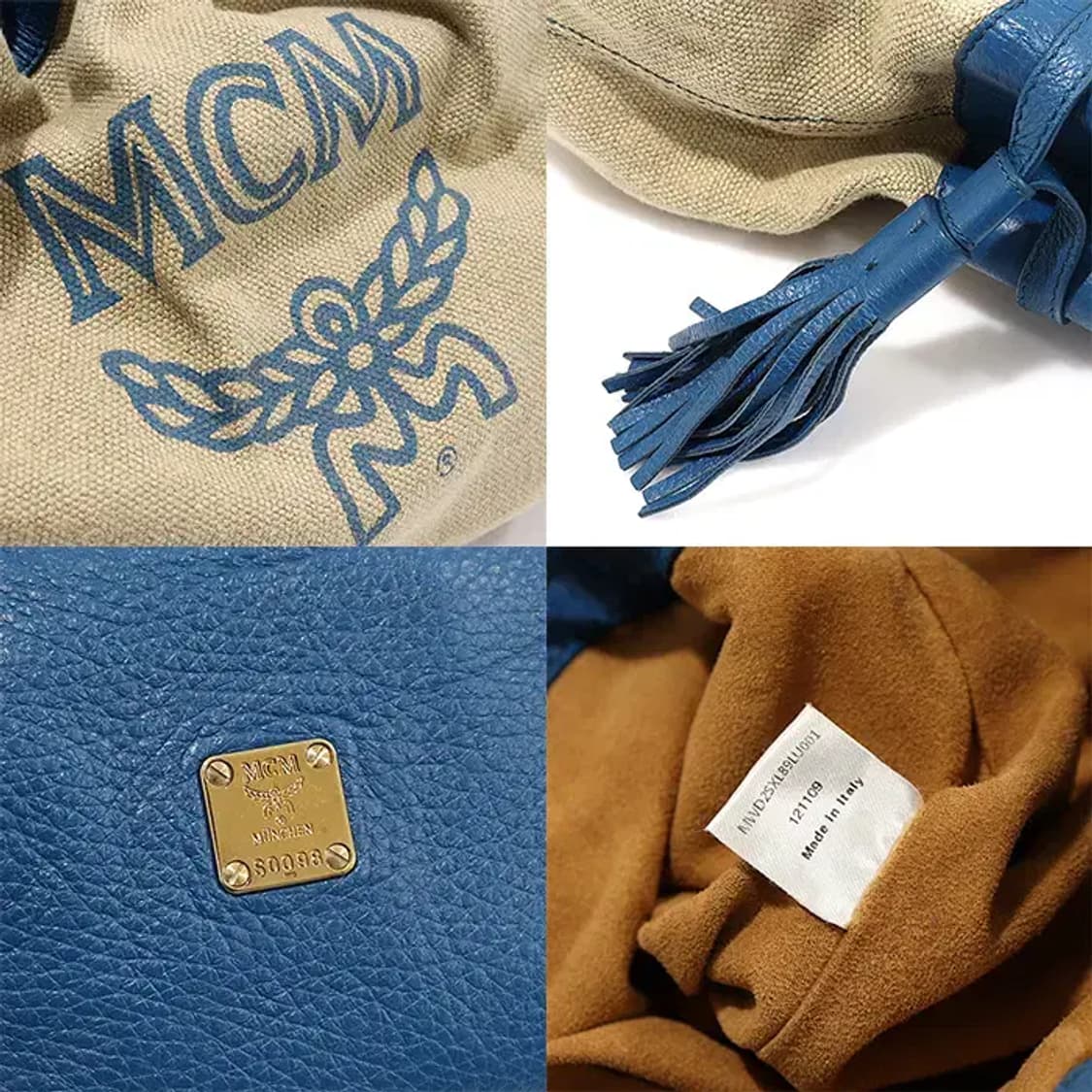 엠씨엠 MWD2SXL89LU001 린넨 버킷 라지 토트백 13827MCM 상품이미지7