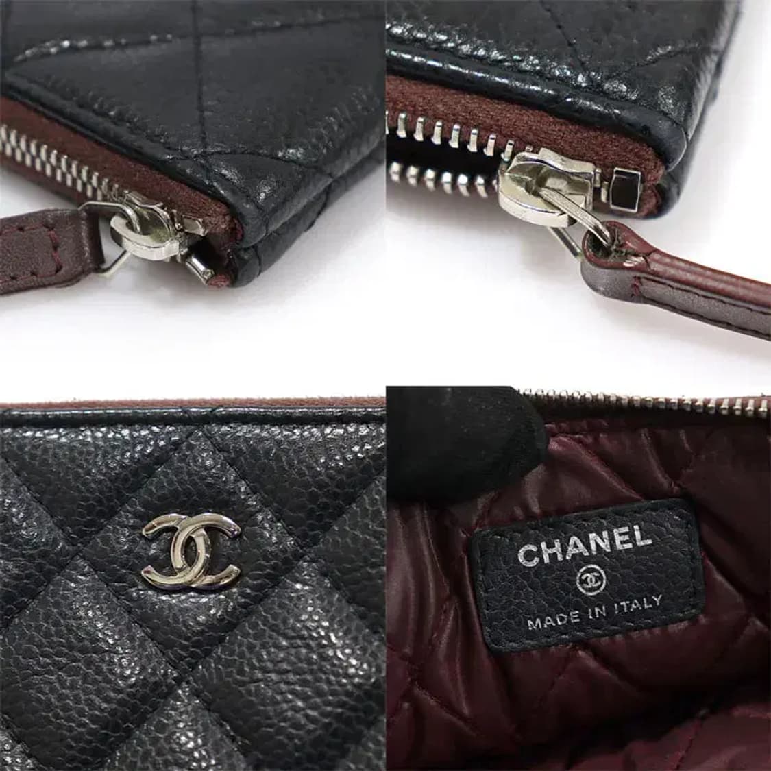 샤넬 A69252 블랙 캐비어 은장 클래식 미듐 클러치 03625CH 상품이미지6