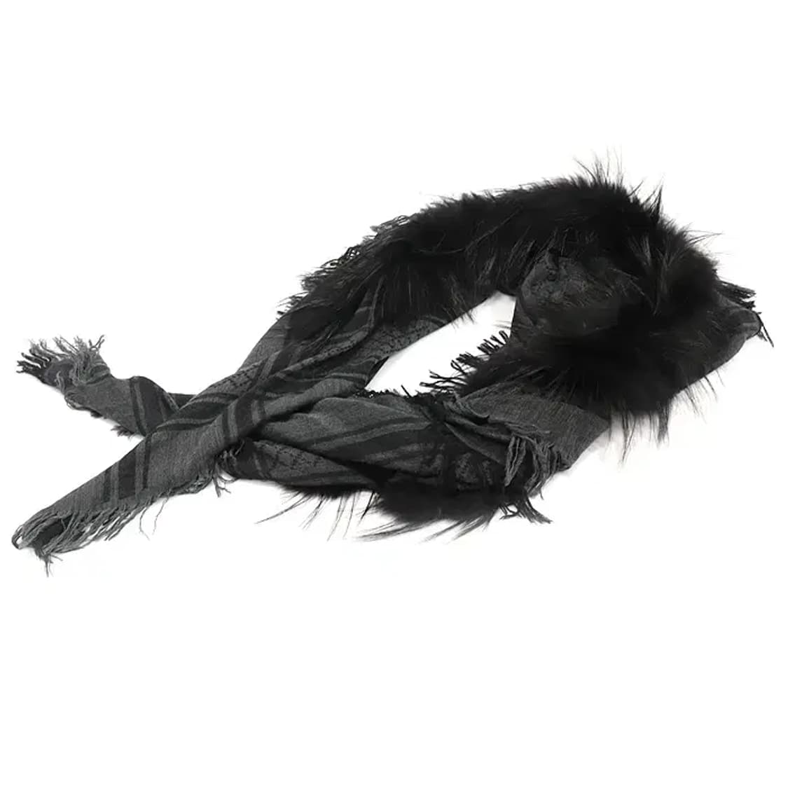 구찌 254017 울 실크 GG로고 폭스 퍼 숄 머플러 CO40237GU 상품이미지1