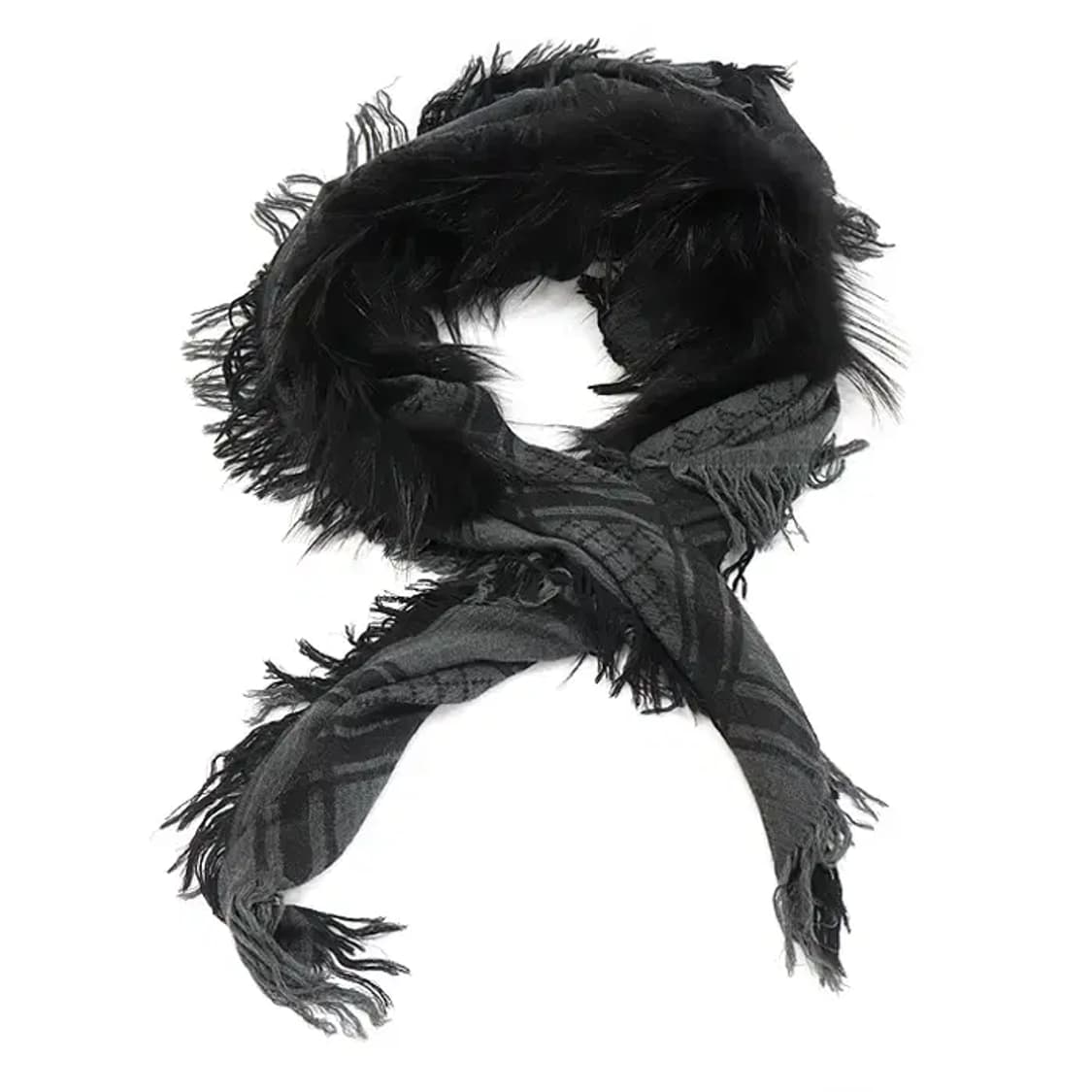 구찌 254017 울 실크 GG로고 폭스 퍼 숄 머플러 CO40237GU 상품이미지3