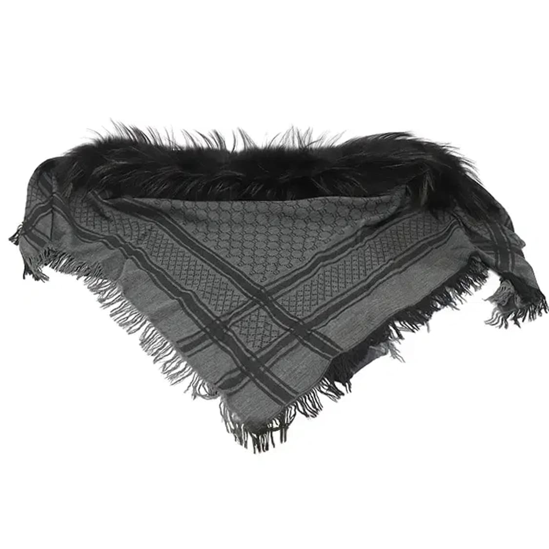 구찌 254017 울 실크 GG로고 폭스 퍼 숄 머플러 CO40237GU 상품이미지4