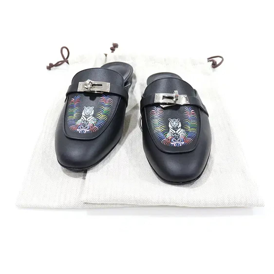 에르메스 H2220705Z 블랙 타이거 오즈 뮬 여성 샌들 02789HE 상품이미지2