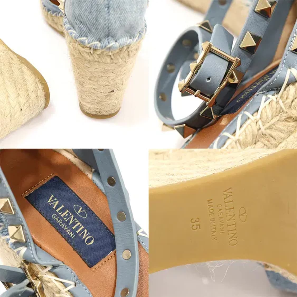 발렌티노 MW2S0780DLC 데님 웨지힐 여성 샌들 CO50817VT 상품이미지7