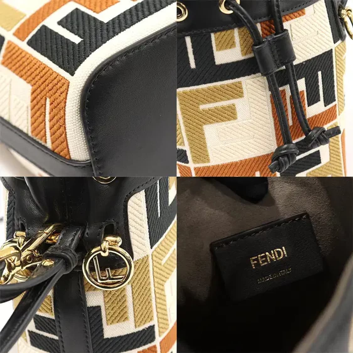 펜디 8BS010 FF로고 자수 몬트레조 미니 버킷 EP40043FD 상품이미지7