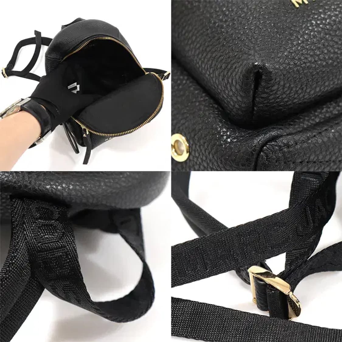 마크제이콥스 H302L01FA21 블랙 레더 미니 백팩 CO77719MJ 상품이미지6