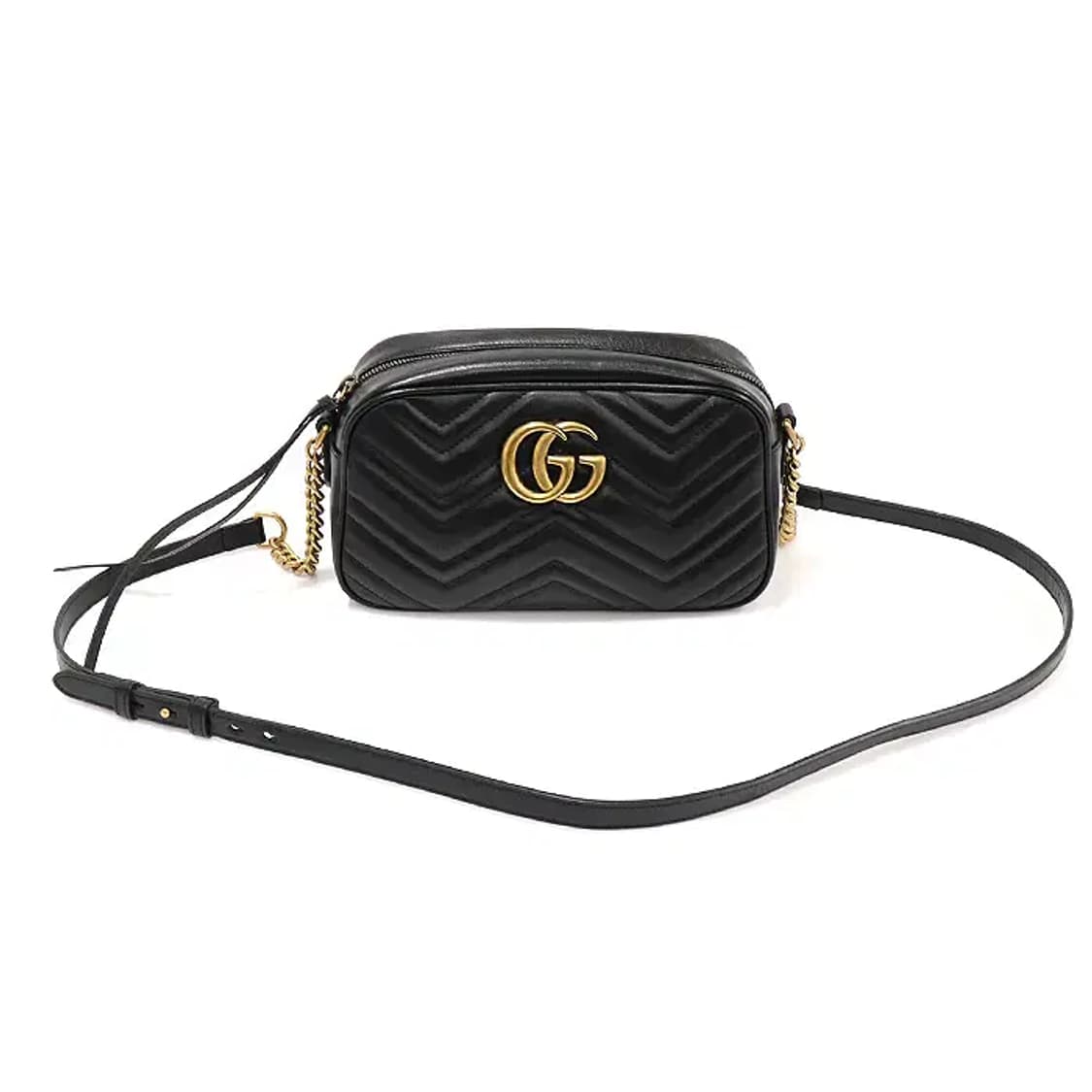 구찌 447632 블랙 GG 마몽 스몰 체인 숄더백 EP20414GU 상품이미지1
