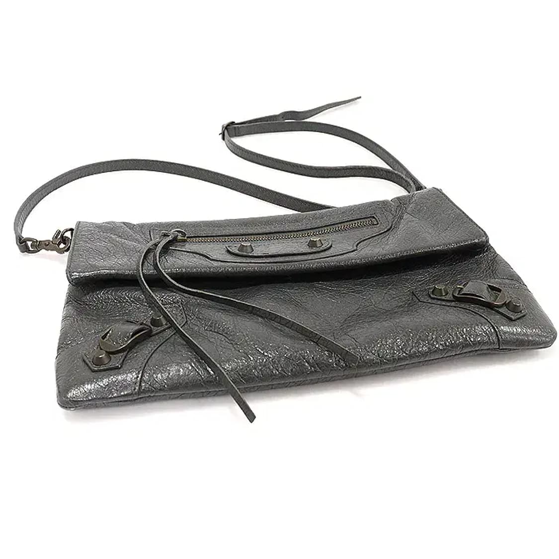 발렌시아가 319376 그레이 램스킨 클러치 크로스백 EP11661BC 상품이미지5