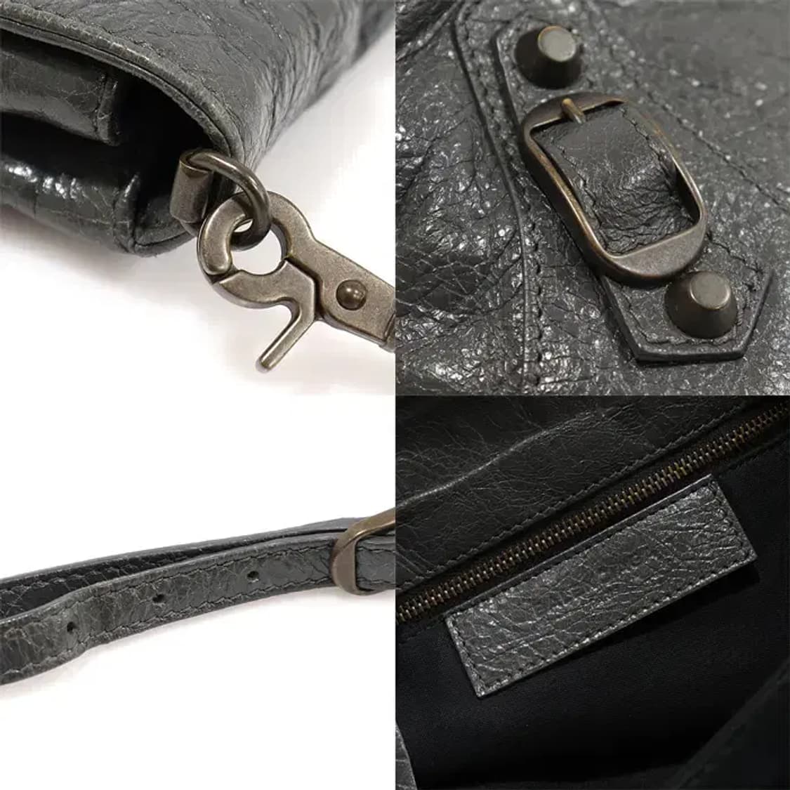 발렌시아가 319376 그레이 램스킨 클러치 크로스백 EP11661BC 상품이미지7