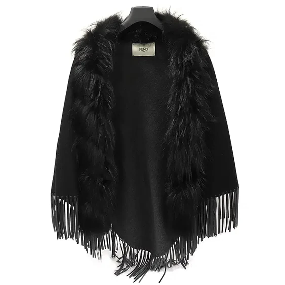 펜디 FVG494 울 캐시미어 폭스 퍼 판초 케이프 CO76920FD 상품이미지1