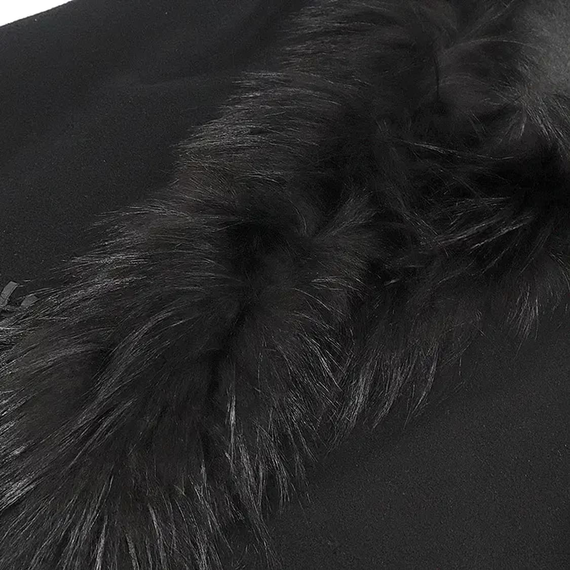 펜디 FVG494 울 캐시미어 폭스 퍼 판초 케이프 CO76920FD 상품이미지3