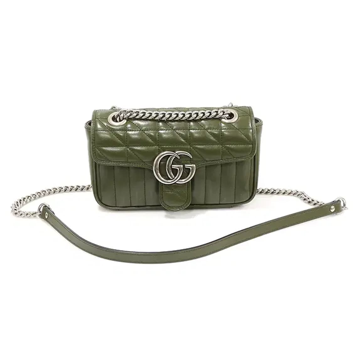 구찌 446744 마틀라세 레더 GG 마몽 미니 숄더백 EP69792GU 상품이미지1