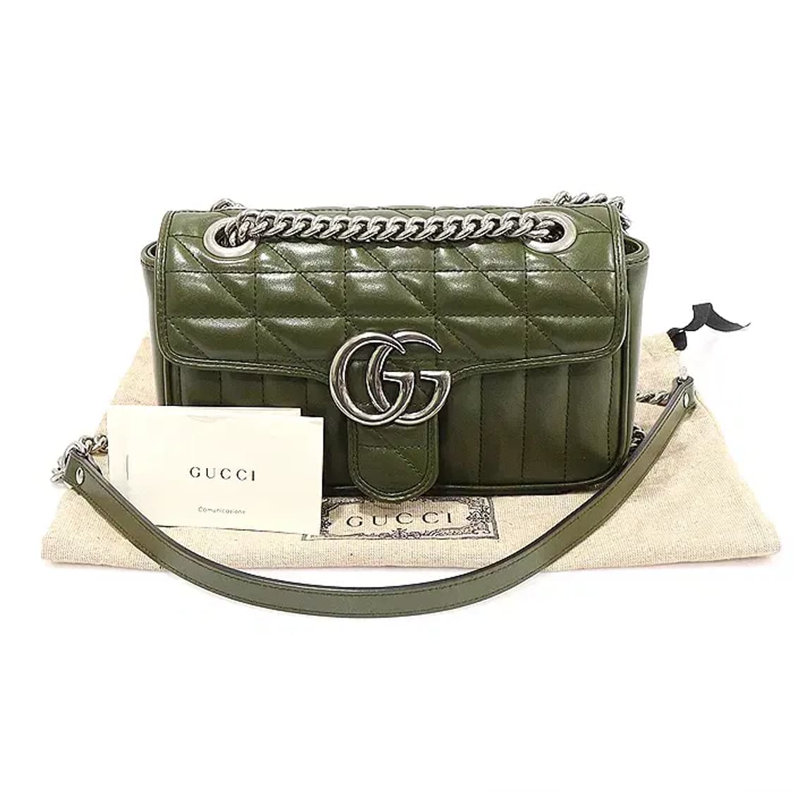 구찌 446744 마틀라세 레더 GG 마몽 미니 숄더백 EP69792GU 상품이미지2