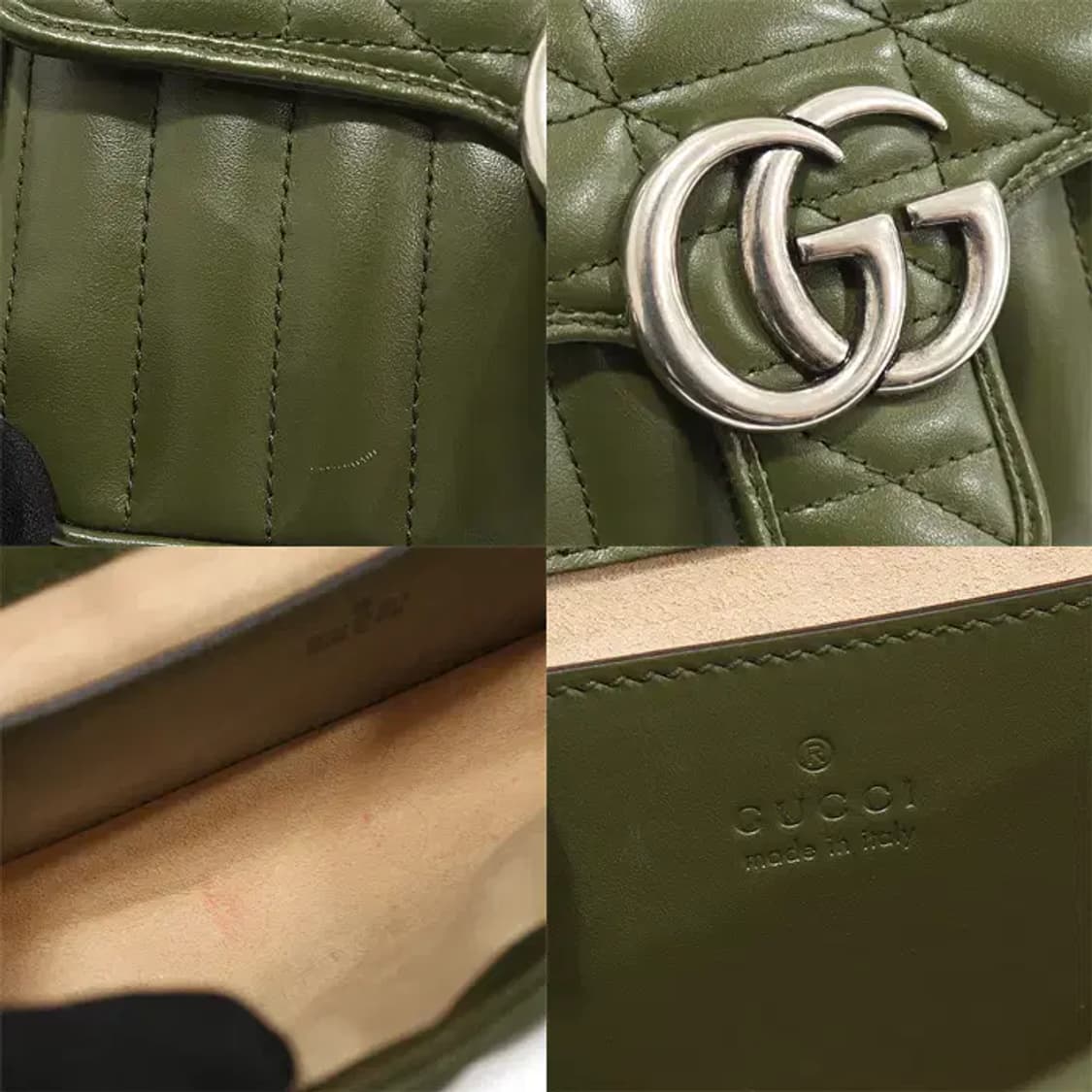 구찌 446744 마틀라세 레더 GG 마몽 미니 숄더백 EP69792GU 상품이미지7