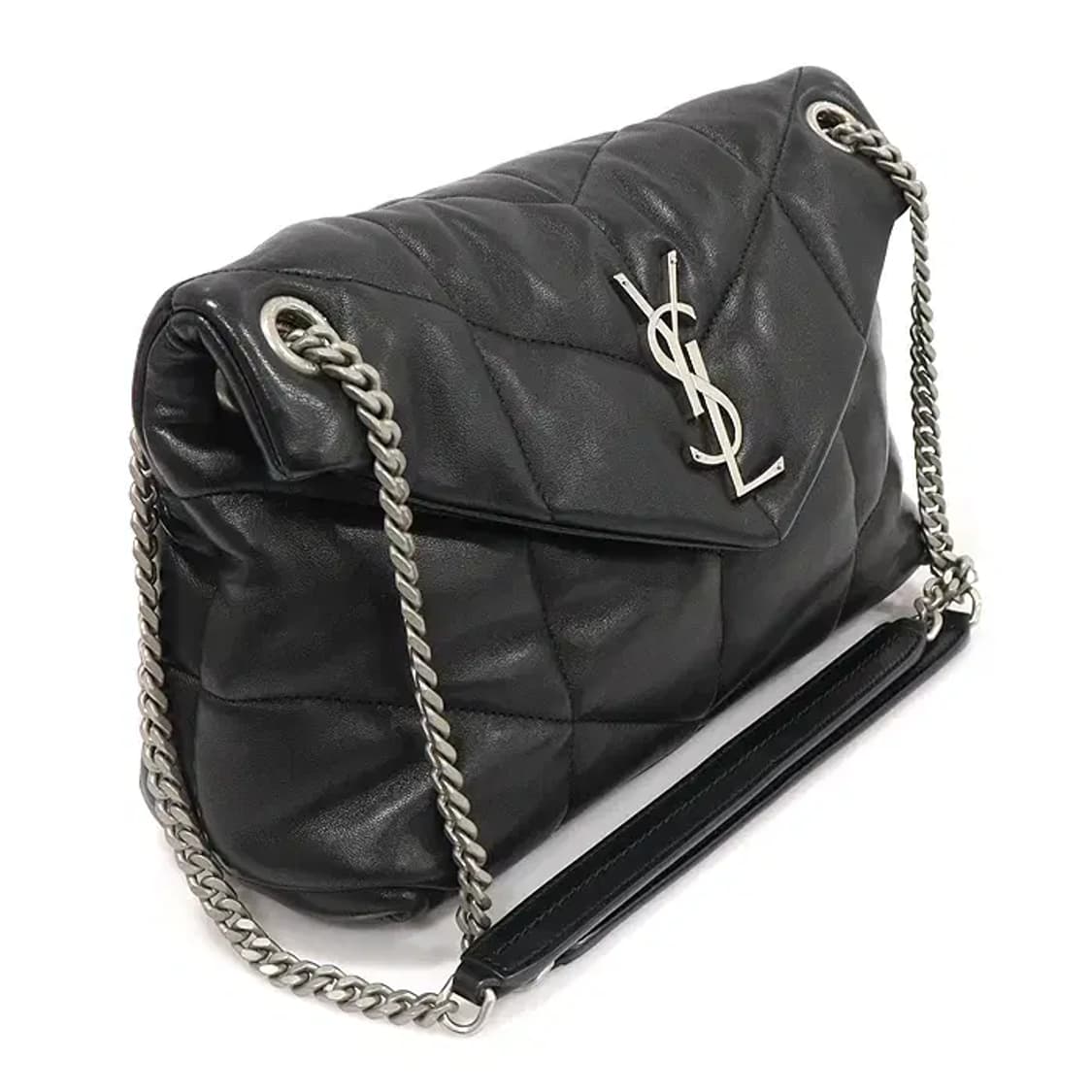 생로랑 577476 블랙 루루 푸퍼 스몰 체인 숄더백 CO10714YSL 상품이미지3