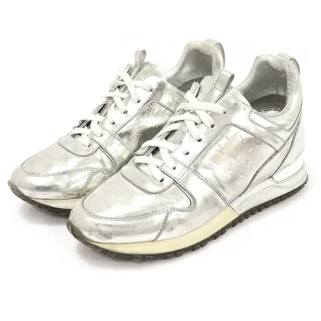 루이비통 메탈릭 실버 런 어웨이 여성 스니커즈 35 CO40517LV 상품이미지2