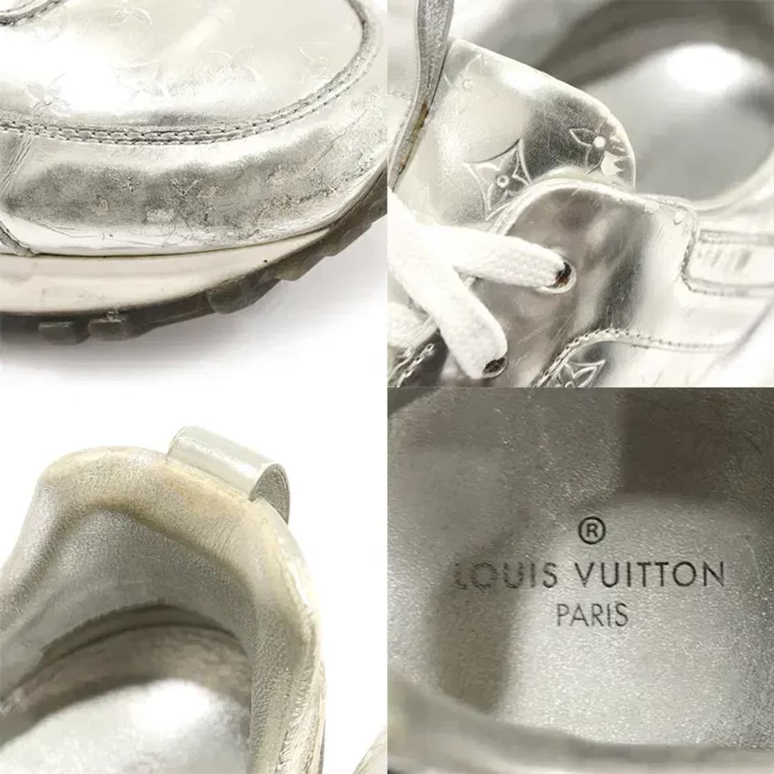 루이비통 메탈릭 실버 런 어웨이 여성 스니커즈 35 CO40517LV 상품이미지7