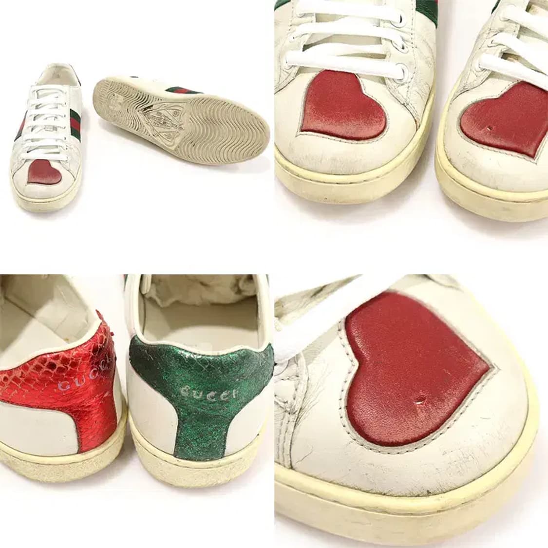 구찌 435638 하트 자수 에이스 여성 스니커즈 37 CO79201GU 상품이미지5