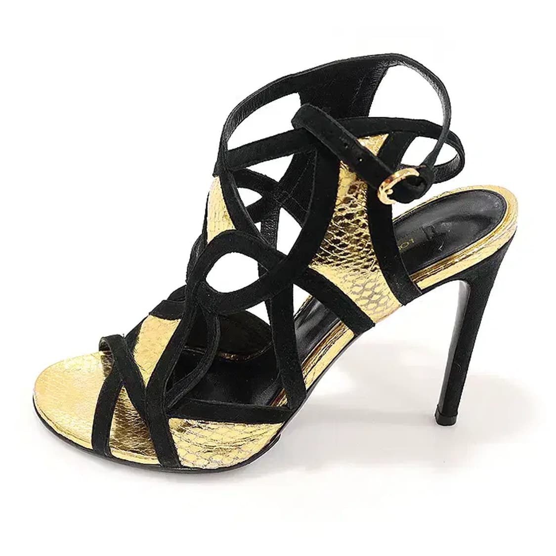 루이비통 메탈릭 골드 스웨이드 스트랩 여성샌들 35 CO78416LV 상품이미지3