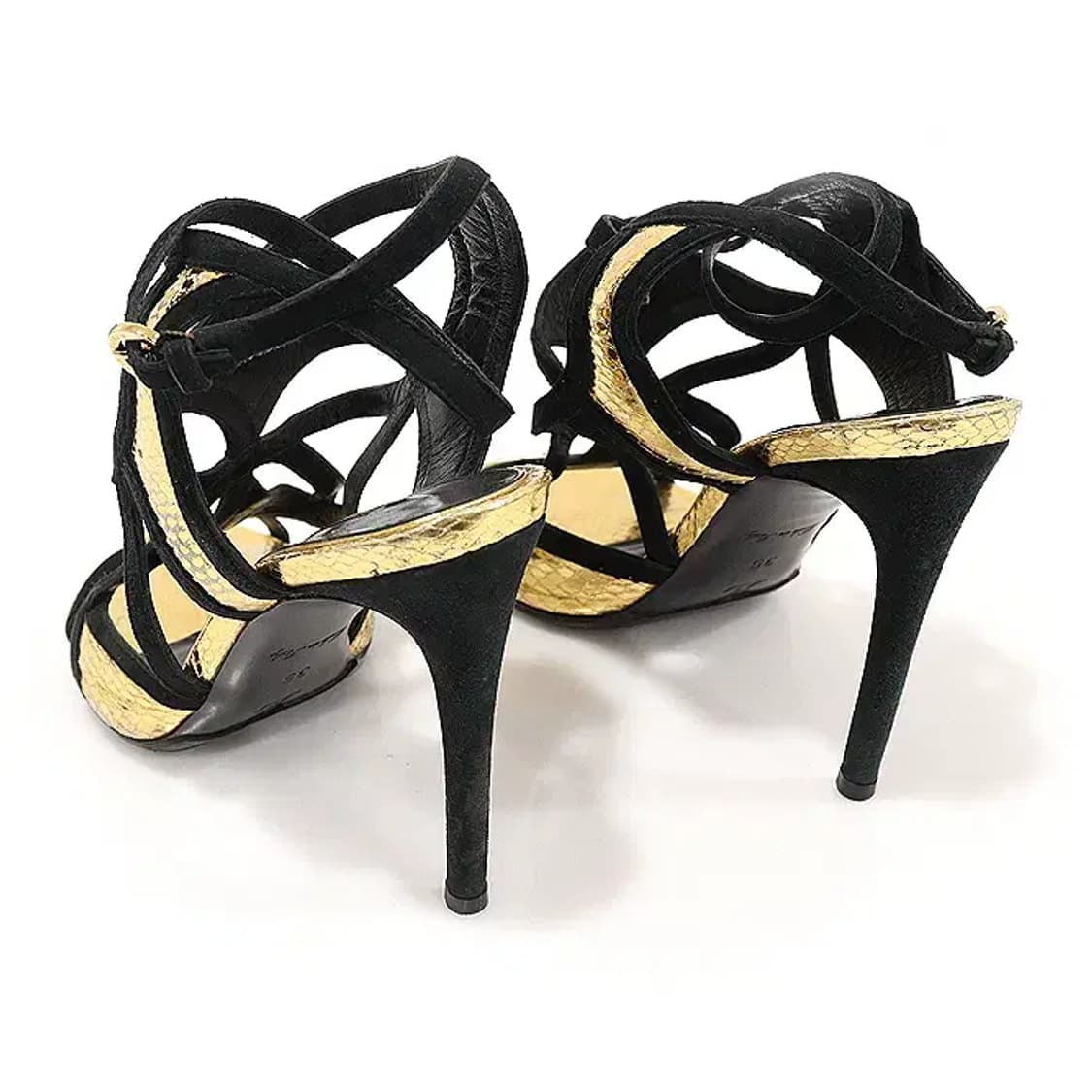 루이비통 메탈릭 골드 스웨이드 스트랩 여성샌들 35 CO78416LV 상품이미지4