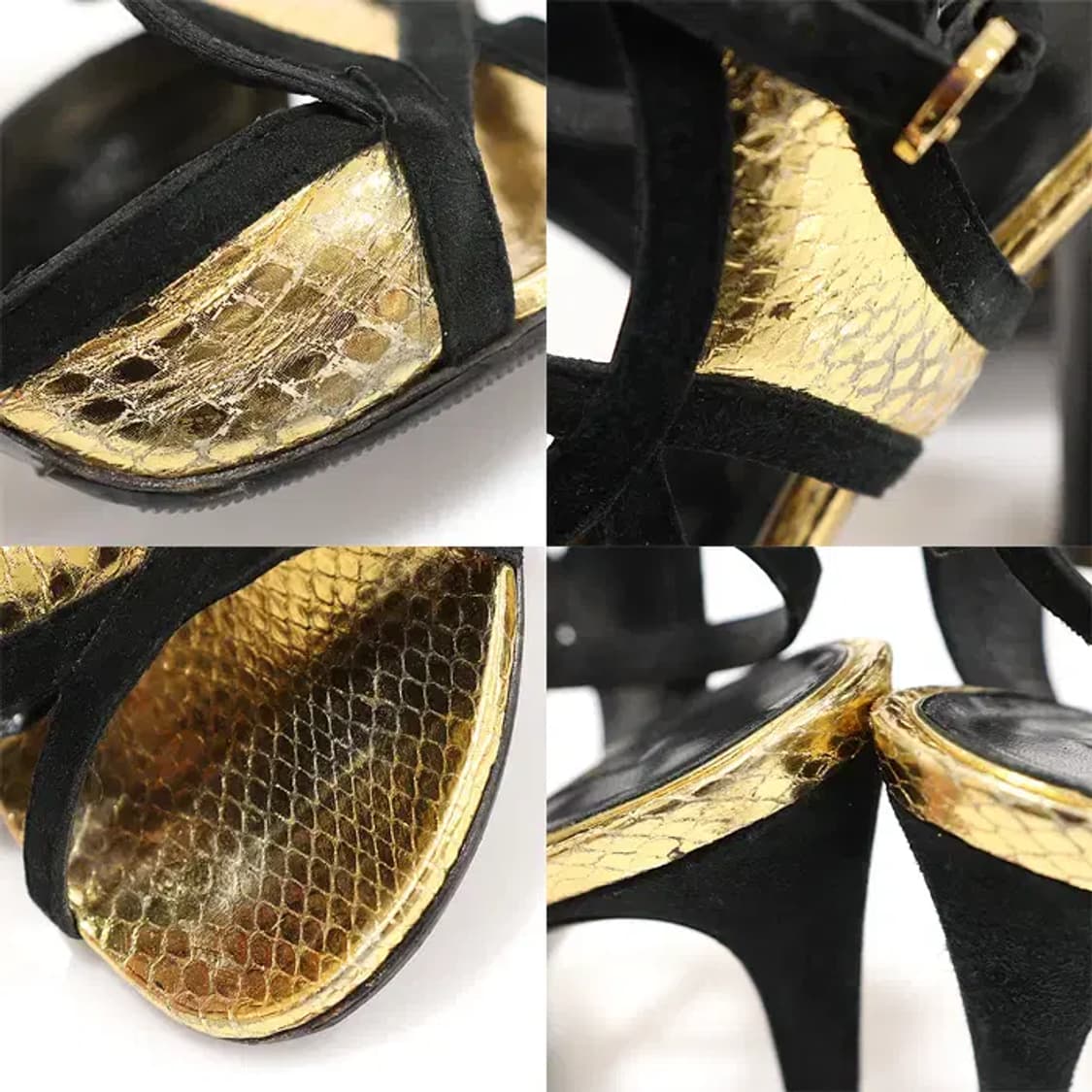 루이비통 메탈릭 골드 스웨이드 스트랩 여성샌들 35 CO78416LV 상품이미지6