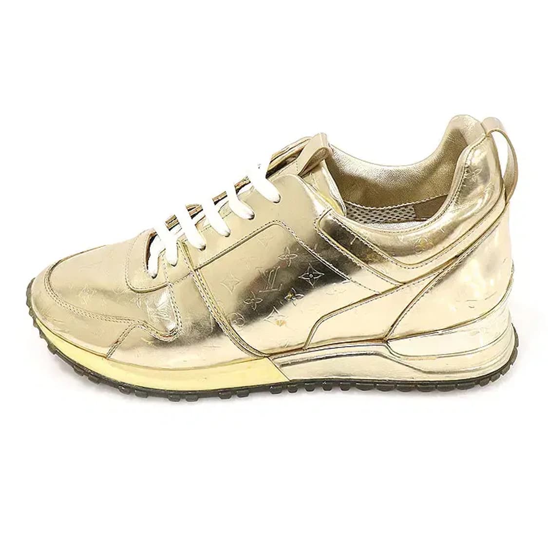 루이비통 메탈릭 골드 런 어웨이 여성 스니커즈 37 CO28105LV 상품이미지3