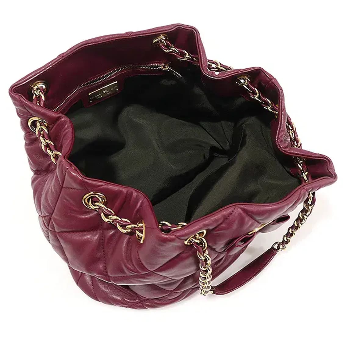 페라가모  21 E974 버건디 나파 퀄팅 버킷 숄더백 EP84110FE 상품이미지5