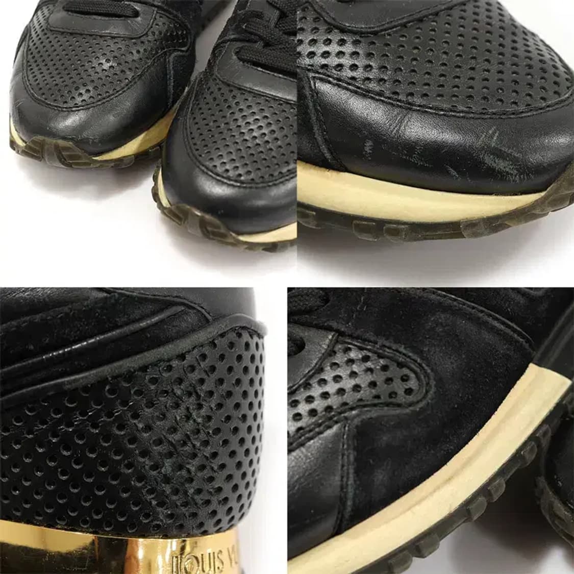 루이비통 블랙 퍼포레이티드 런 어웨이 여성 스니커즈 CO29618LV 상품이미지6