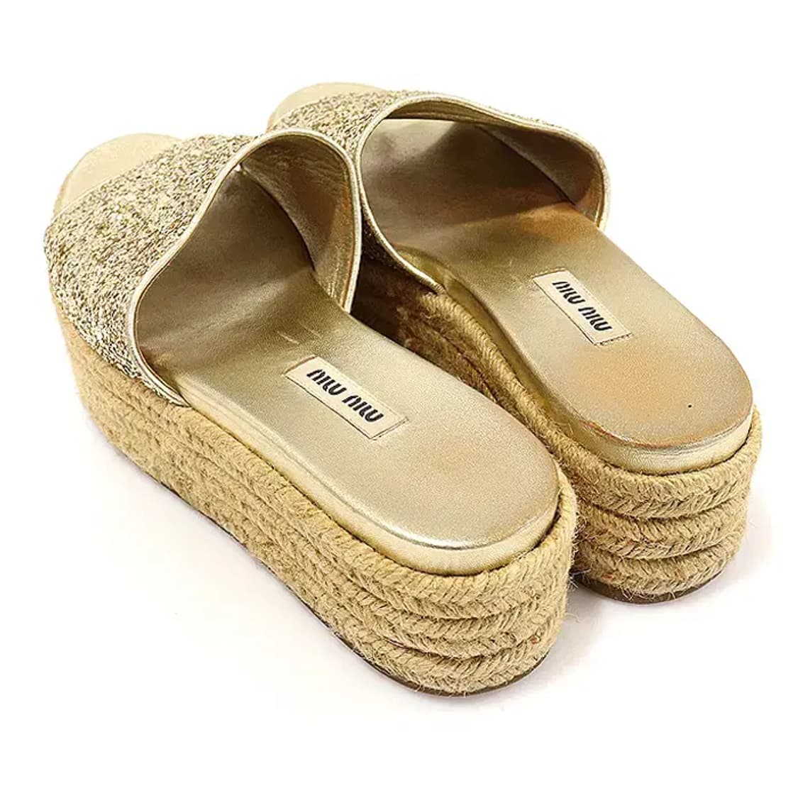 미우미우 5XX047 글리터 에스파듀 플랫폼 여성샌들 CO16075MIU 상품이미지4