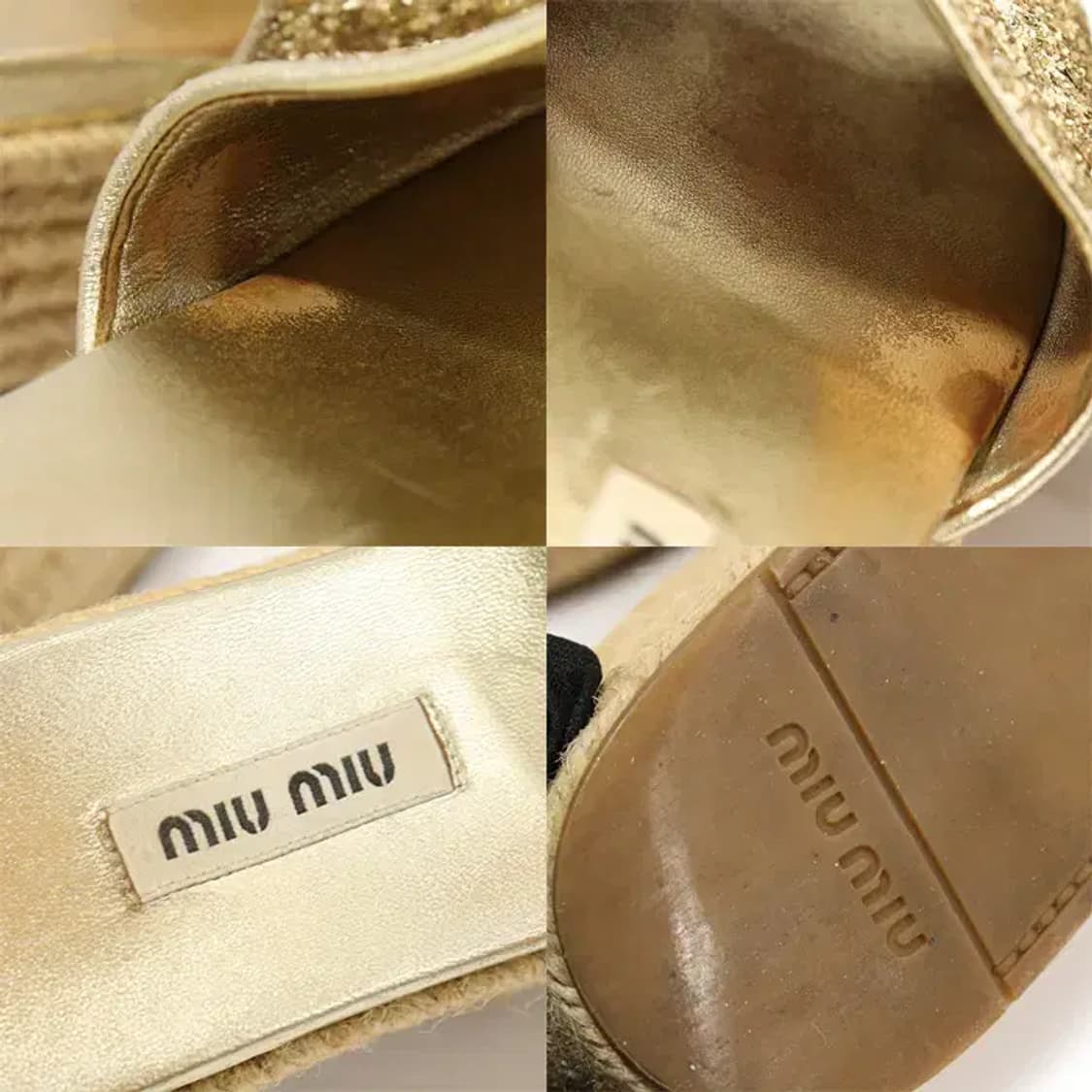 미우미우 5XX047 글리터 에스파듀 플랫폼 여성샌들 CO16075MIU 상품이미지7