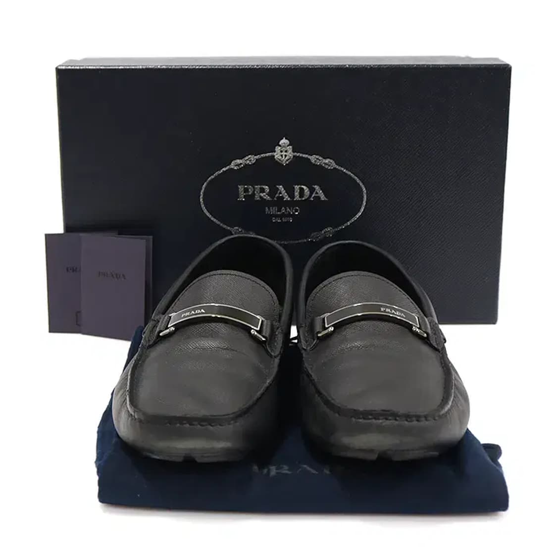 프라다 2DD159 블랙 사피아노 드라이빙 슈즈 로퍼 EP22764PR 상품이미지2