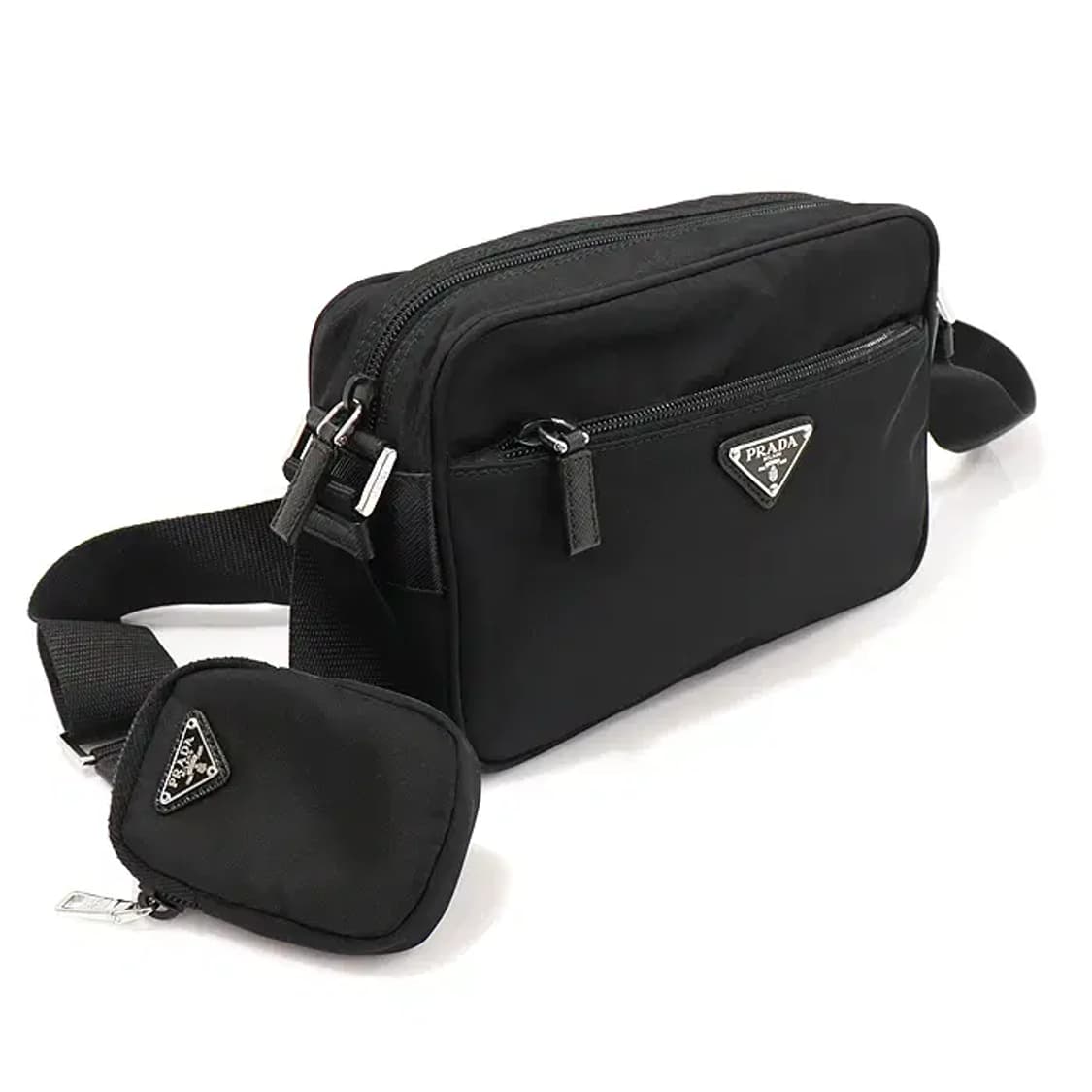 프라다 1BC167 블랙 리나일론 은장 숄더 크로스백 EP85813PR 상품이미지3