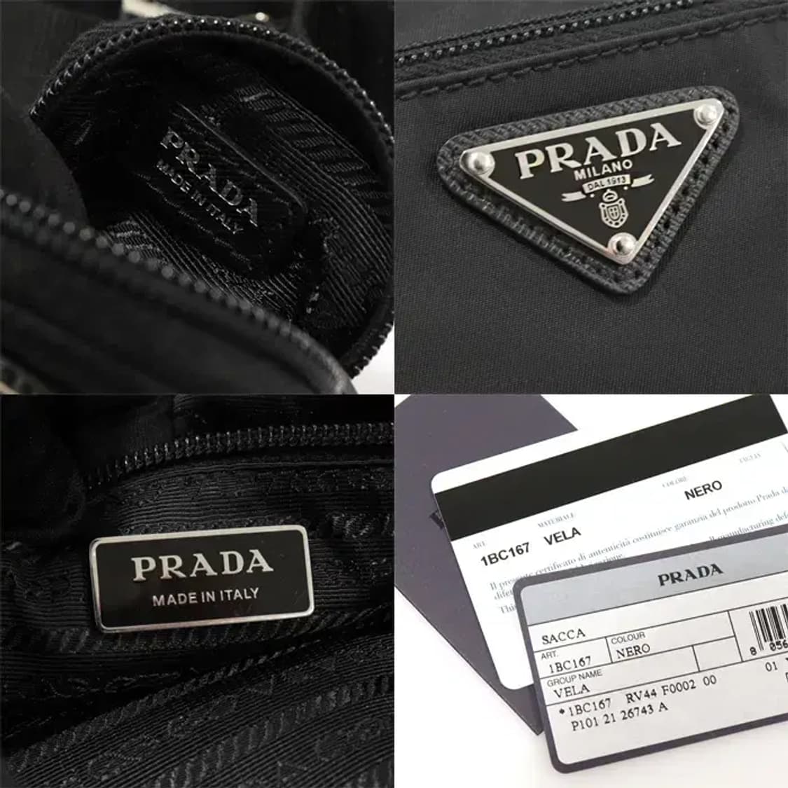 프라다 1BC167 블랙 리나일론 은장 숄더 크로스백 EP85813PR 상품이미지7