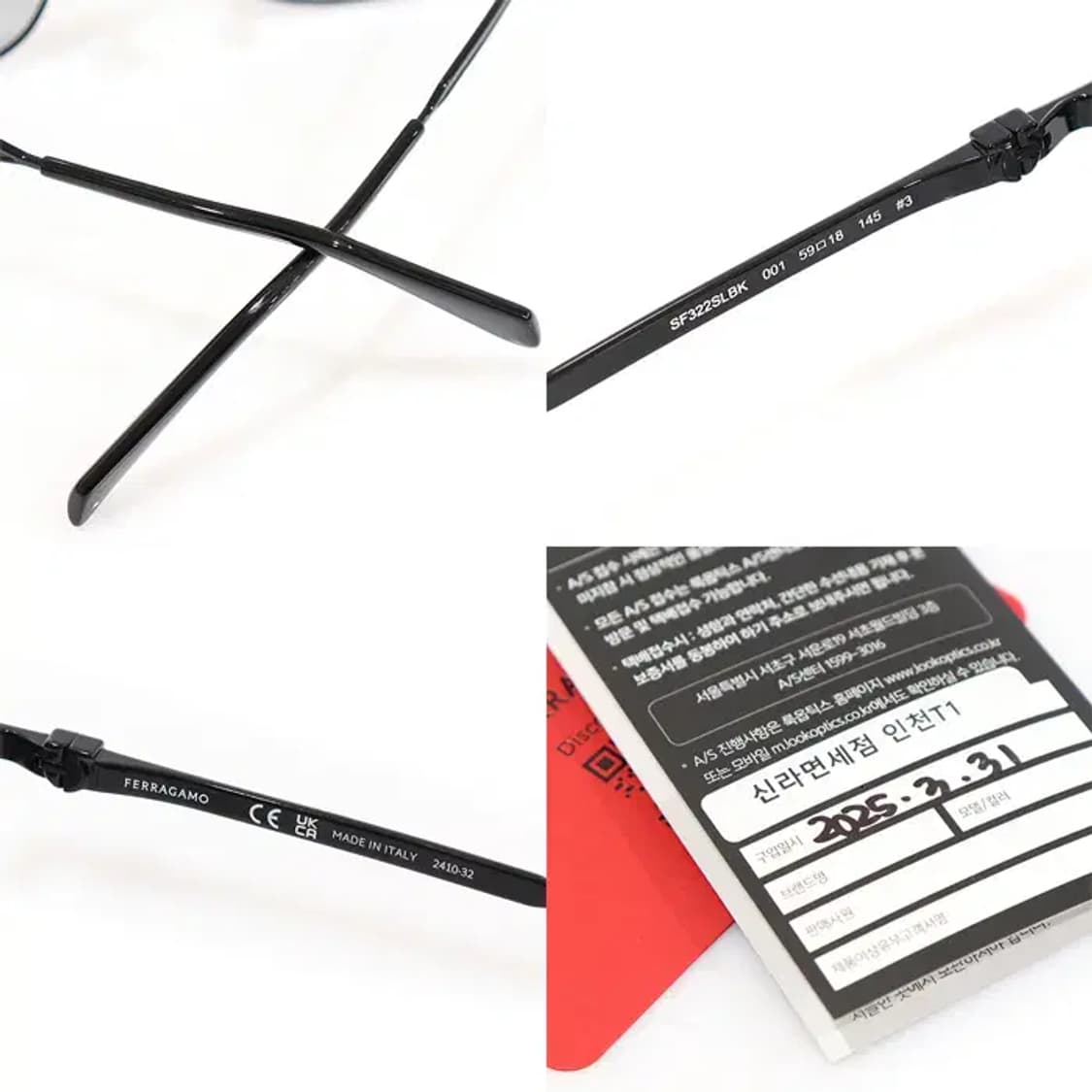 페라가모 SF322SLBK 블랙 메탈 프레임 선글라스 CO26388FE 상품이미지7