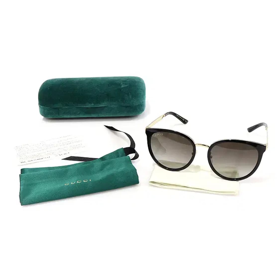 구찌 GG0077SK 블랙 프레임 WEB 장식 선글라스 CO64015GU 상품이미지2