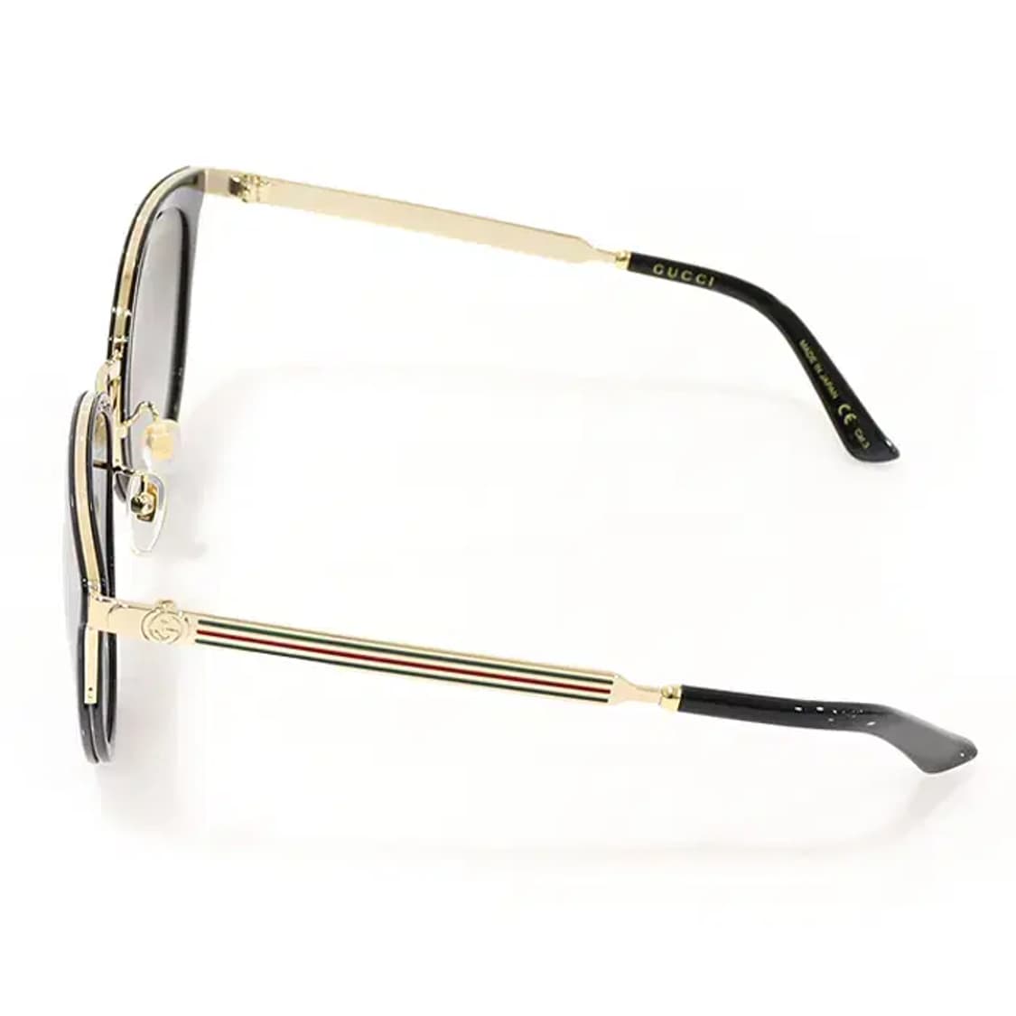 구찌 GG0077SK 블랙 프레임 WEB 장식 선글라스 CO64015GU 상품이미지4