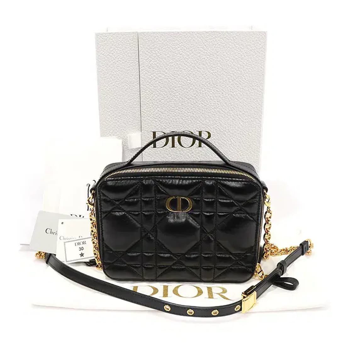 디올 S5140UNGX_M900 카프스킨 카로 박스백 EP84385CD 상품이미지2