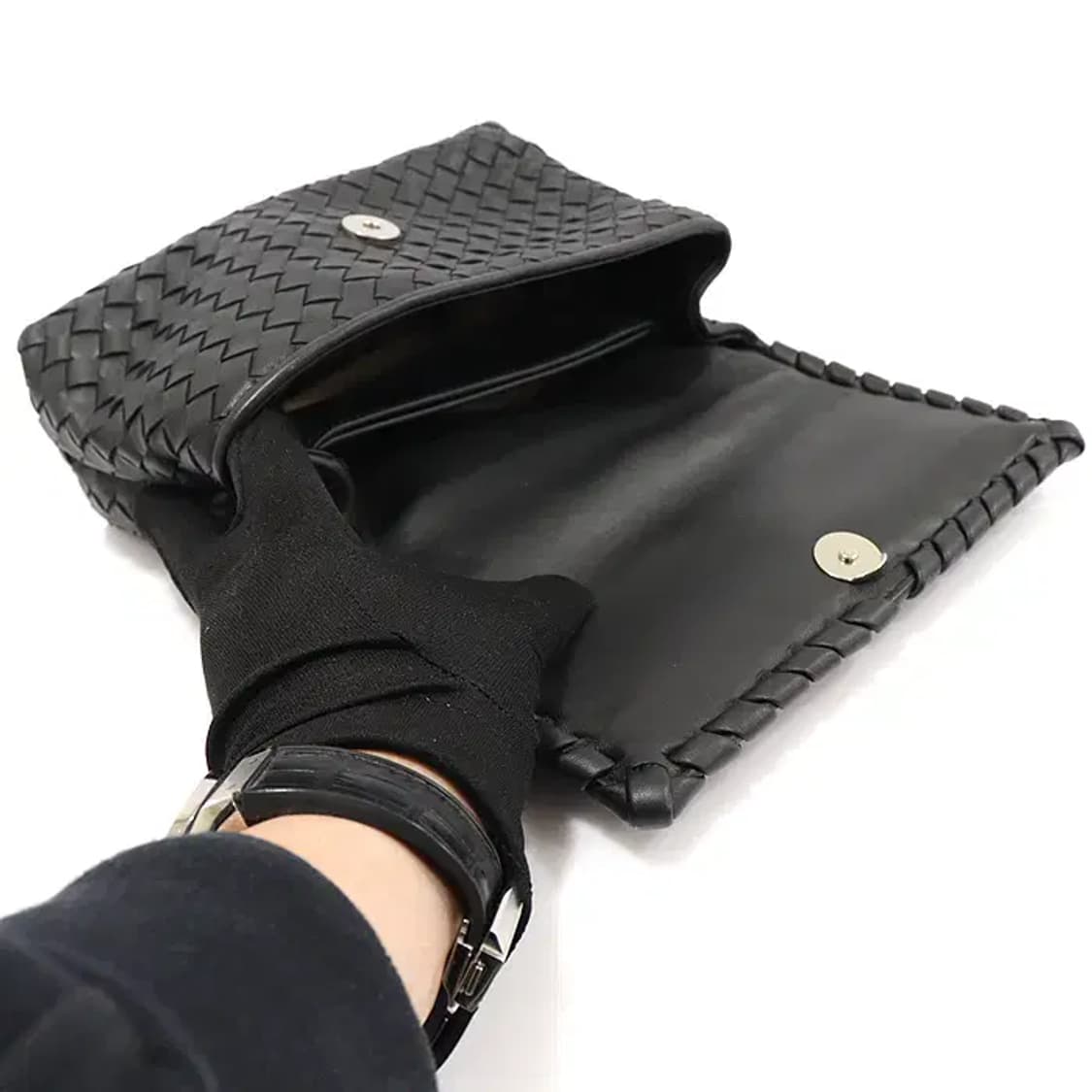 보테가베네타 405739 블랙 올림피아 베이비 숄더백 EP76996BO 상품이미지6