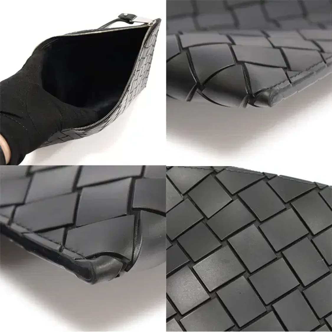 보테가베네타 629898 블랙 러버 미디엄 파우치 EP29003BO 상품이미지6