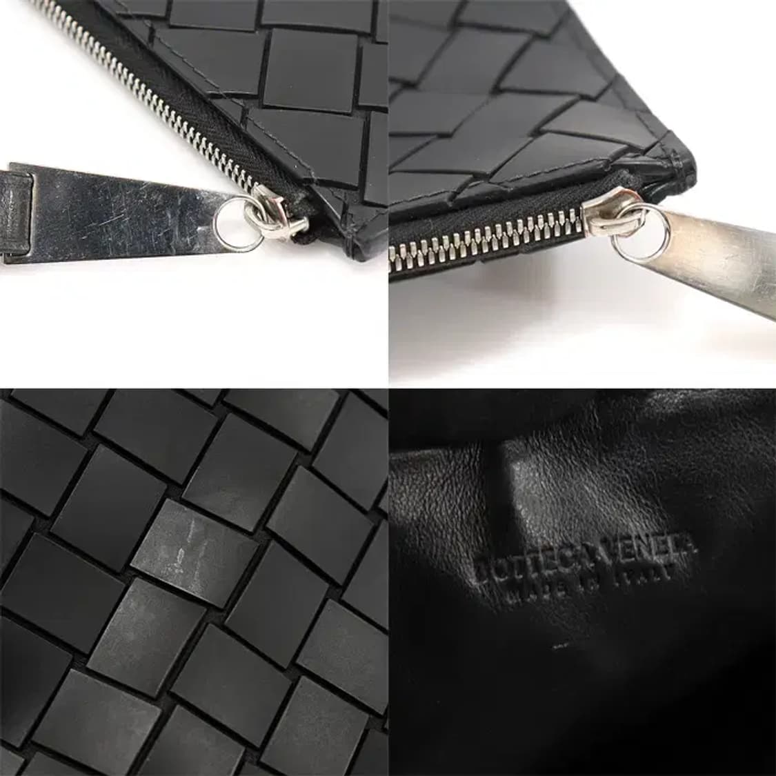 보테가베네타 629898 블랙 러버 미디엄 파우치 EP29003BO 상품이미지7