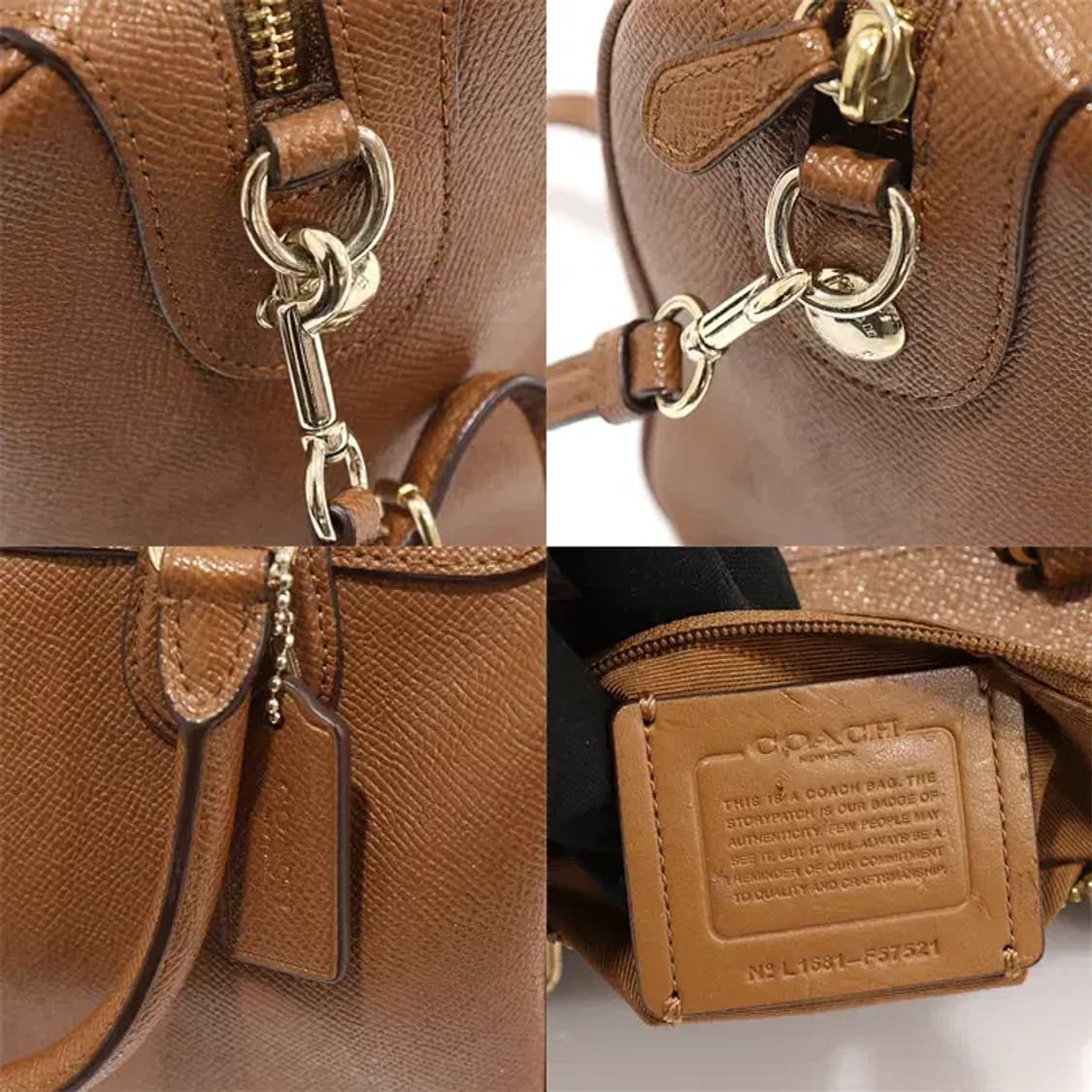 코치 F57521 브라운 레더 미니 베넷 사첼 2WAY EP94406CO 상품이미지7