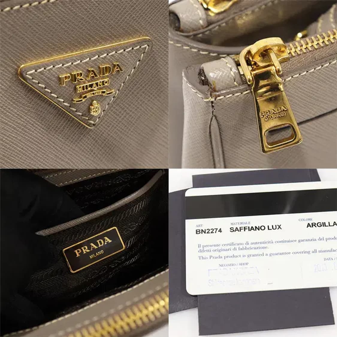 프라다 BN2274 그레이 사피아노 럭스 트라이앵글 EP99904PR 상품이미지7