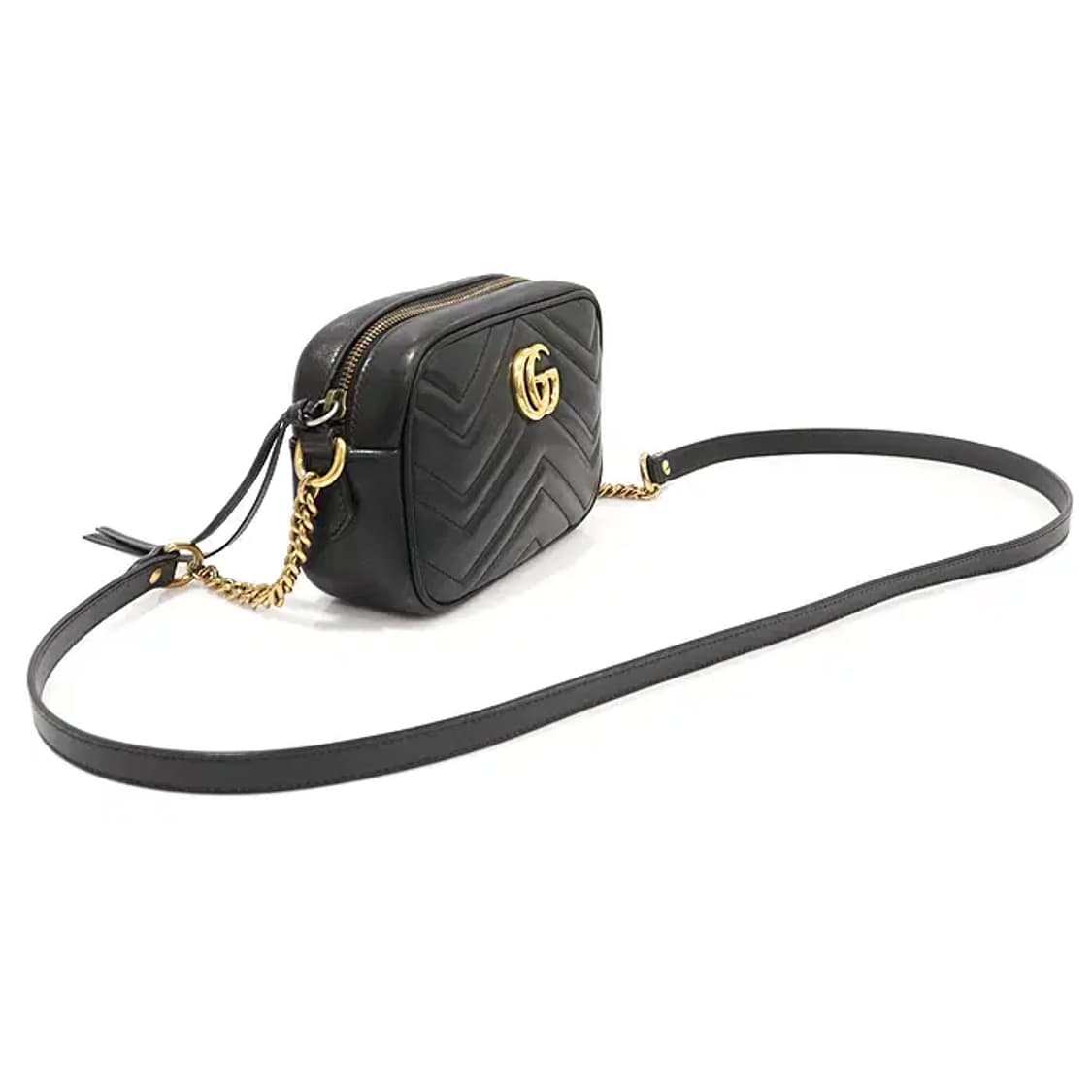 구찌 448065 블랙 GG 마몽 미니 크로스백 EP82563GU 상품이미지3