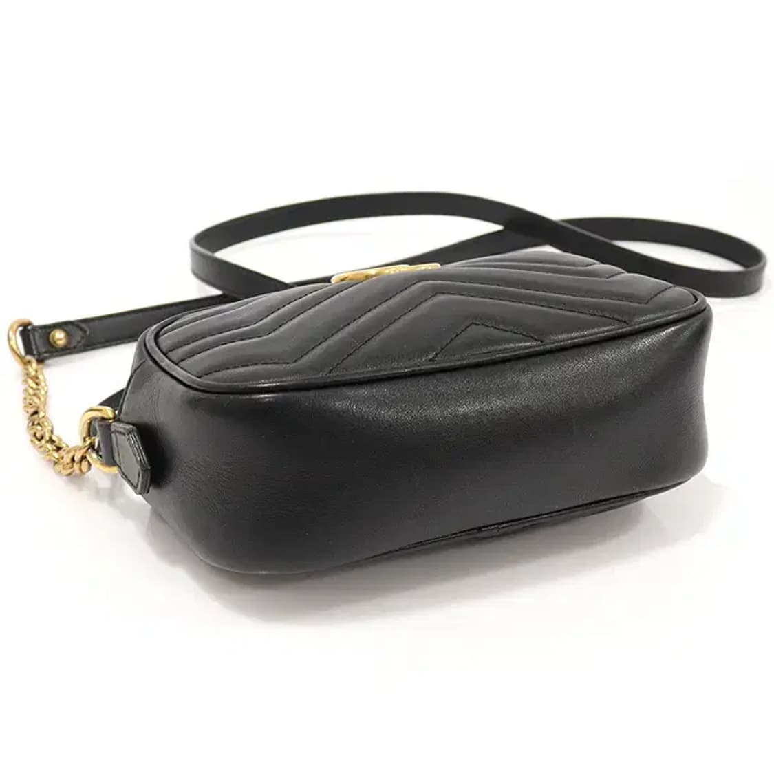 구찌 448065 블랙 GG 마몽 미니 크로스백 EP82563GU 상품이미지5