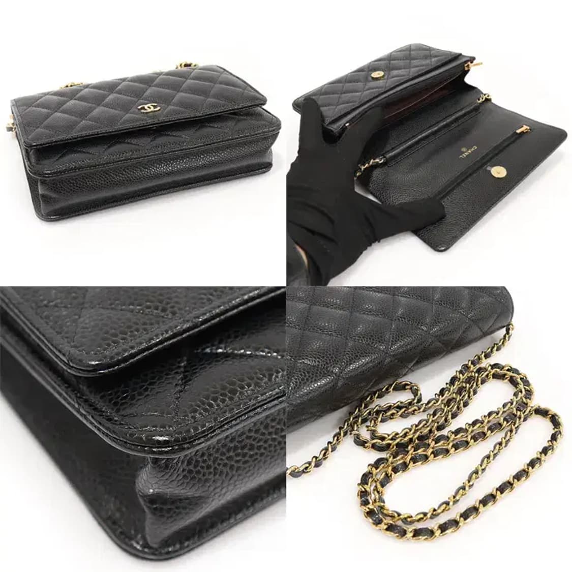 샤넬  AP0250 블랙 캐비어 WOC 체인 크로스백 EP76763CH 상품이미지5
