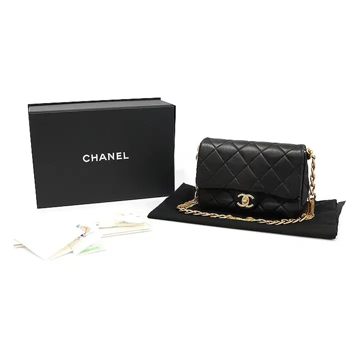 샤넬 AS4231 블랙 램스킨 스몰 플랩 체인 숄더백 EP48707CH 상품이미지2