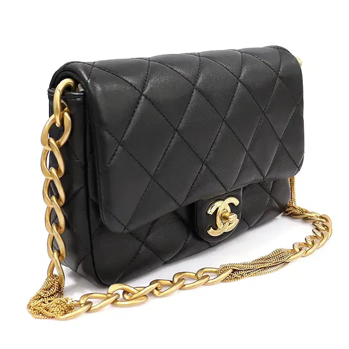 샤넬 AS4231 블랙 램스킨 스몰 플랩 체인 숄더백 EP48707CH 상품이미지3