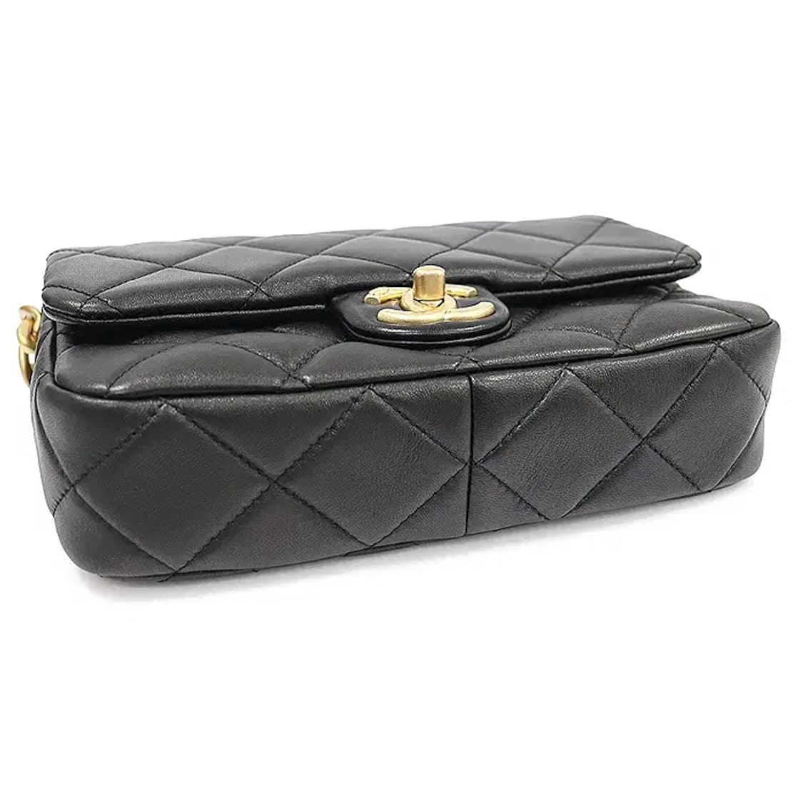 샤넬 AS4231 블랙 램스킨 스몰 플랩 체인 숄더백 EP48707CH 상품이미지5