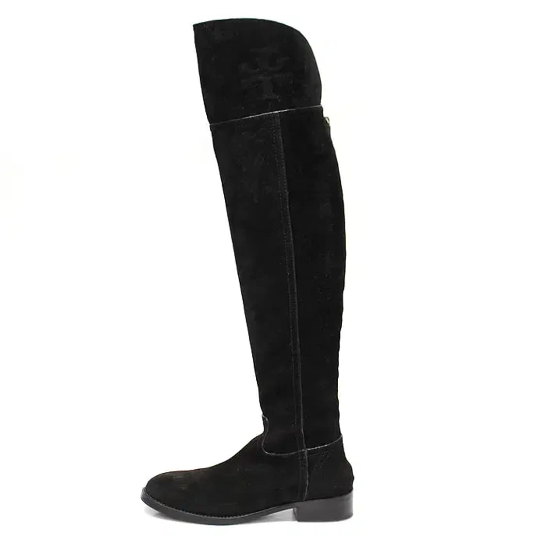 토리버치 32158625 블랙 스웨이드 오버 더 니 롱부츠 60566TB 상품이미지4